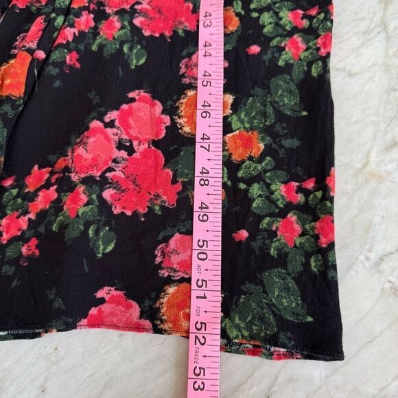 Anthropologie PLENTY TRACY REESE Laurete Floral Ruffle Wide Leg Jumpsuit size SP - Picture 10 of 10